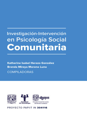 cover image of Investigación intervención en Psicología social comunitaria